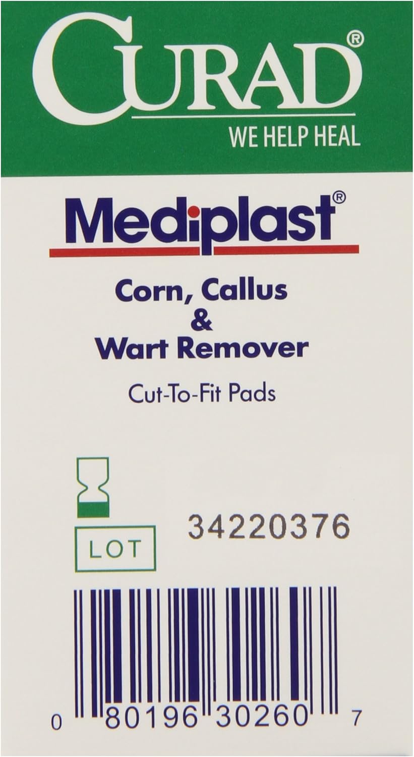 Medline Pad Mediplast Wart Curad 2 Inch x 3 Inch, 150 Count: Health & Personal Care