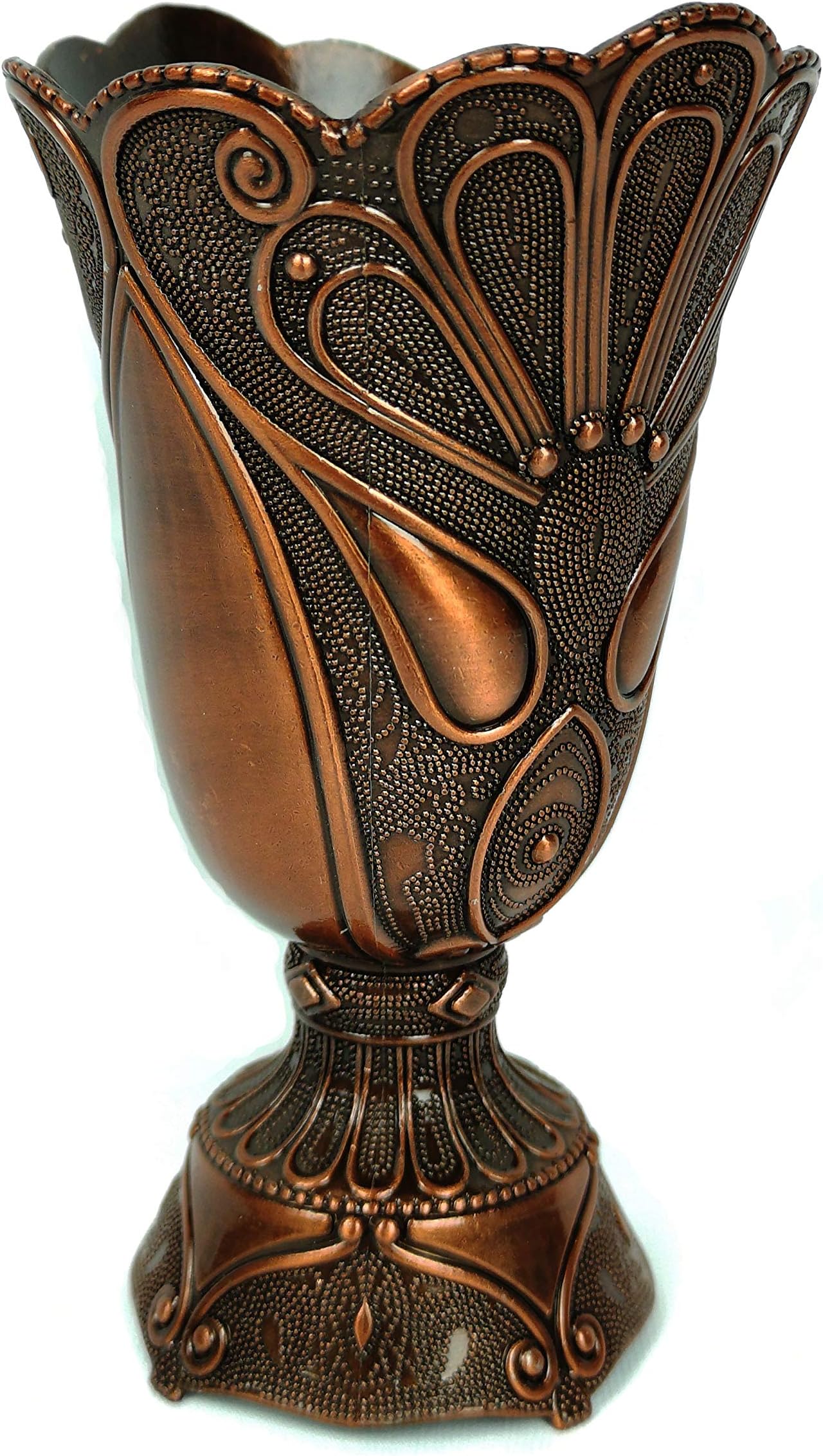 Arabian Chalice Metal Decorative Arabian Bakhoor Incense Burner Censer (Copper)