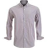 Double Pump Mens Button Down Shirts Cotton Long Sleeve Shirts Regular Fit