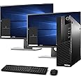 Lenovo M93P SFF Computer Desktop PC Intel Core i7 3.4GHz Processor 16GB Ram 128GB M.2 SSD 2TB HDD Wireless Keyboard Mouse, WiFi | Bluetooth, New Dual 23.8" Monitor Win 10 Pro (Renewed)