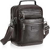 Polare Italian Full Grain Leather Messenger Bag Vintage Chest Shoulder Crossbody Bag Casual Sling Business Handbag for Men