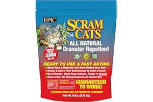 EPIC REPELLENTS Cat Scram, Animal, People and Pet Safe Granular Repellent (6 lbs)