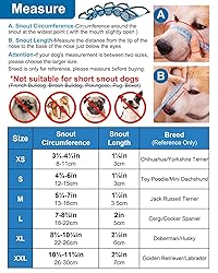 Dog Muzzle, Mesh Muzzle for Small Medium Large