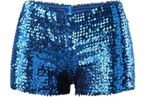 Metallic High Waisted Booty Shorts Women's Shiny Cheeky Dance Festival Rave Bottoms