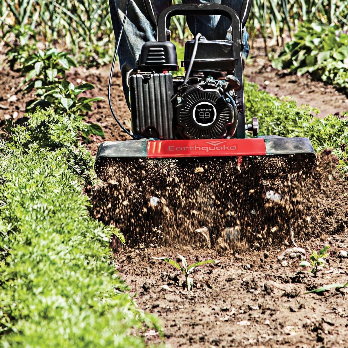 Earthquake 20015 Versa Front Tine Tiller Cultivator with 99cc 4-Cycle Viper Engine, 5 Year Warranty : Garden & Outdoor
