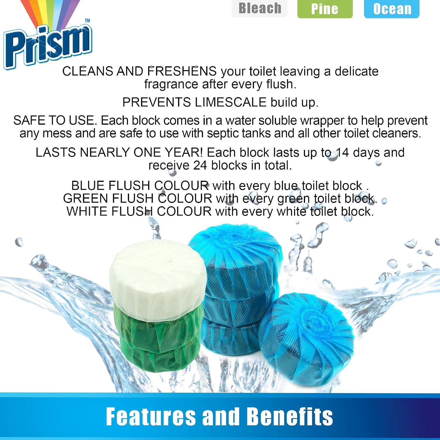 24pk Toilet Bowl Freshener, 6 count (Pack of 4) - Image 3