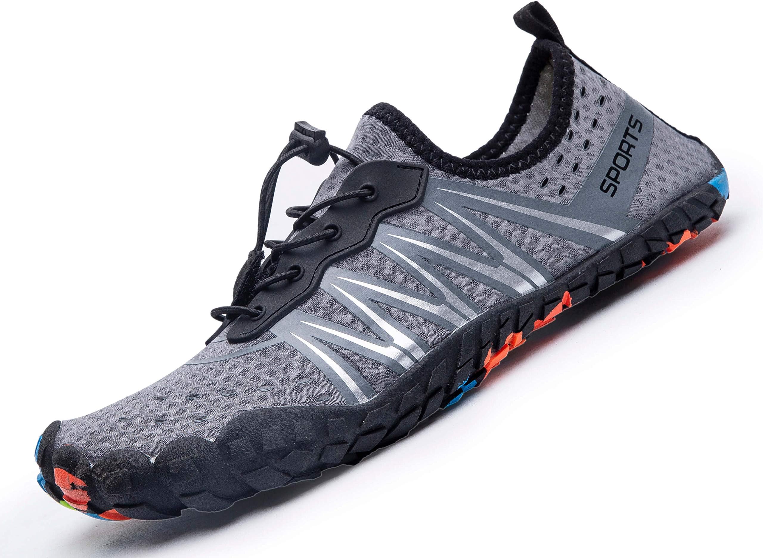 SCIEU Mens Women Barefoot Water Shoes Sports Aqua Shoes Swim Shoes for Beach Yoga Running Surfing Diving Boating Driving with Quick Dry Lightweight