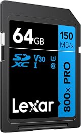 Lexar 64GB 800x SDXC Memory Card 150MB/s Read Write Speed view 2