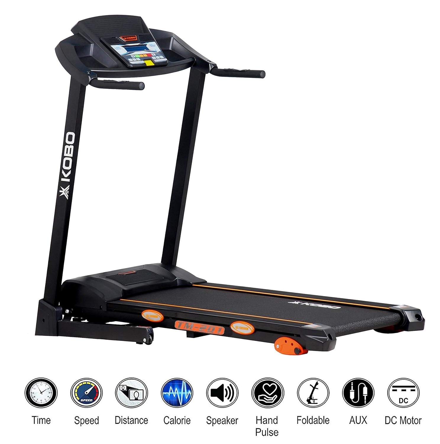 Buy Kobo TM-201 Motorized Treadmill with Manual Incline Online at Low  Prices in India - Amazon.in
