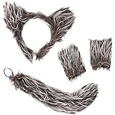 Tigerdoe Ears and Tail Set - Wolf Costume- Wolf Ears Headband - Animal Costume Accessories