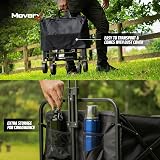 MoverX 70L Festival Trolley, Folding Cart with Wide Wheels, Black view 5