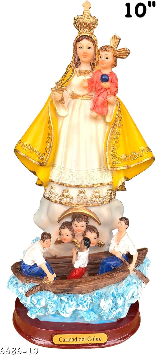 Caridad De Cobre 10" Inch Statue Religious Figure Our Lady