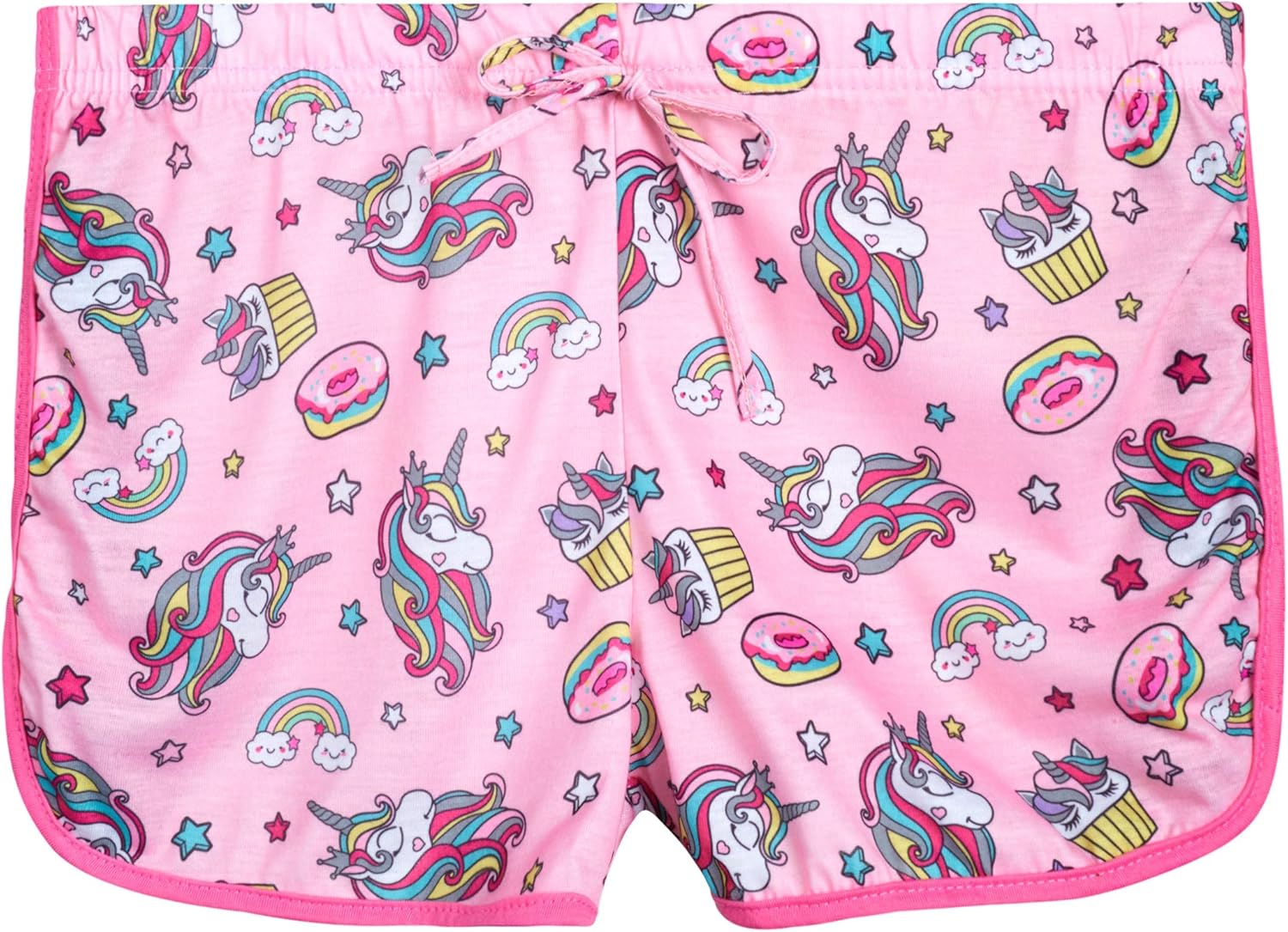 dELiAs Girls’ Pajama Set – 6 Piece Nightshirt, Tee, and Shorts (Little/Big Girl), Size 14/16, Unicorn Squad/Dreamer: Clothing