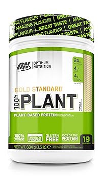 Optimum Nutrition Gold Standard 100% Plant- ON Vegan Protein Pulver (mit Eiweiß aus 100% pflanzlichen Quellen) Vanilla Eiweiß