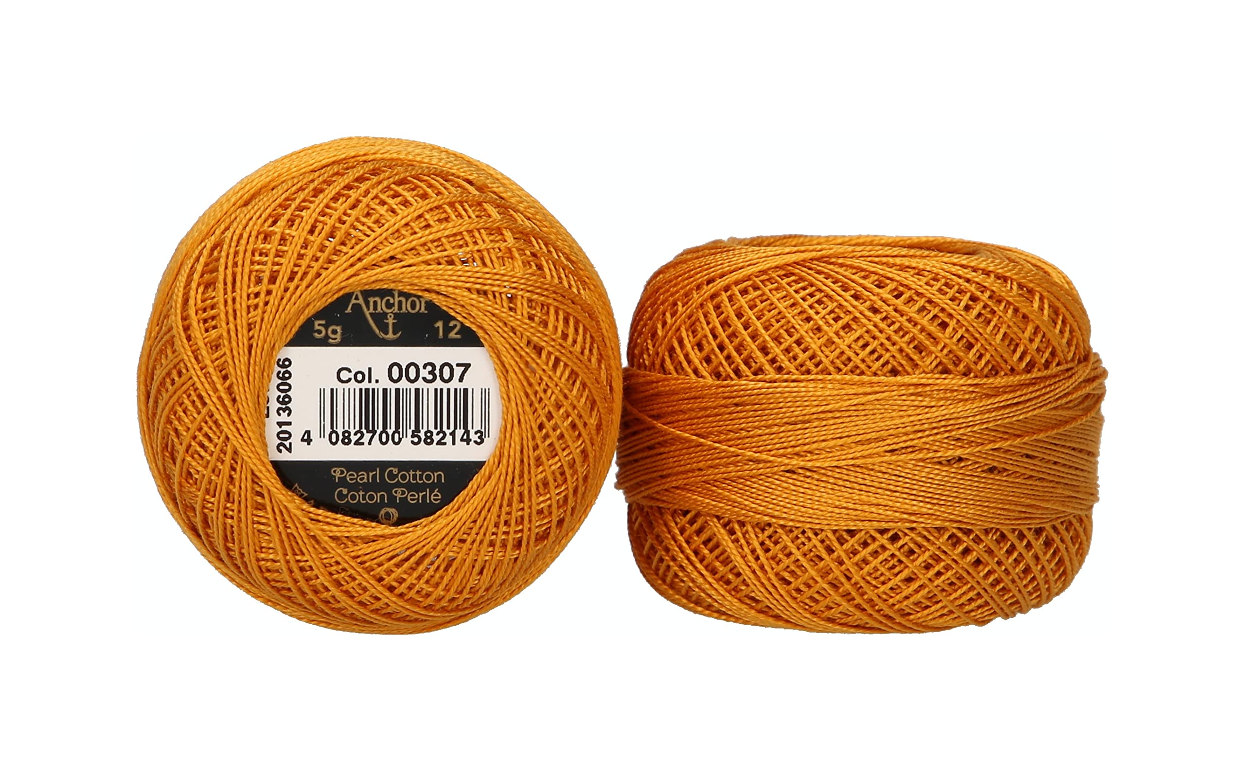 Anchor Pearl Yarn, Thickness: 12, Packaging: 5G, Running Length: 56M 307 Embroidery Threads