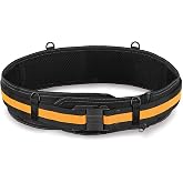 ToughBuilt ClipTech - Padded Work Belt, Adjustable Fit, TB-CT-41B | 32&ndash;48 In. Adjustable Fit, Heavy-Duty Buckle, Load-Distributing Padding, Fits ClipTech Pouches, All-Day Comfort