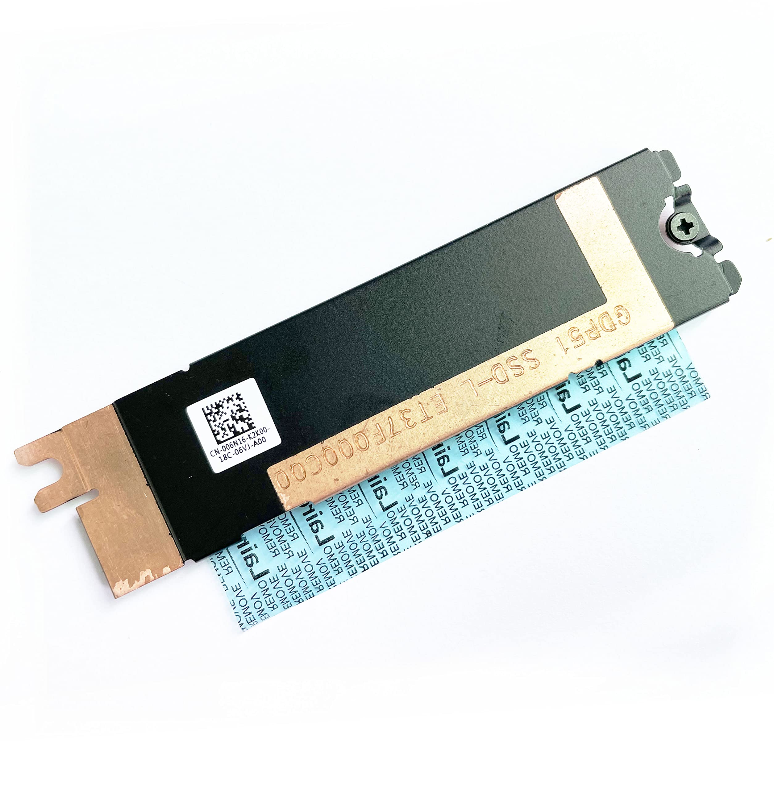 Fleshy Leaf Slot 1 M.2 2280 SSD Heatsink Cover Thermal Heat Shield Replacement for Dell XPS 15 9500 9510 Precision 5550 5560 Latitude 5500 Laptop 130R6 0130R6 06N16 006N16