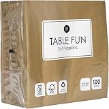 Talking Tables Soft Gold 2ply Paper Napkins 33cm x 33cm 100 Pack