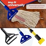 Abbey Kentucky Mop Heads Pack of 5 16oz Thick Cotton Yarn Replacement for Hard view 3