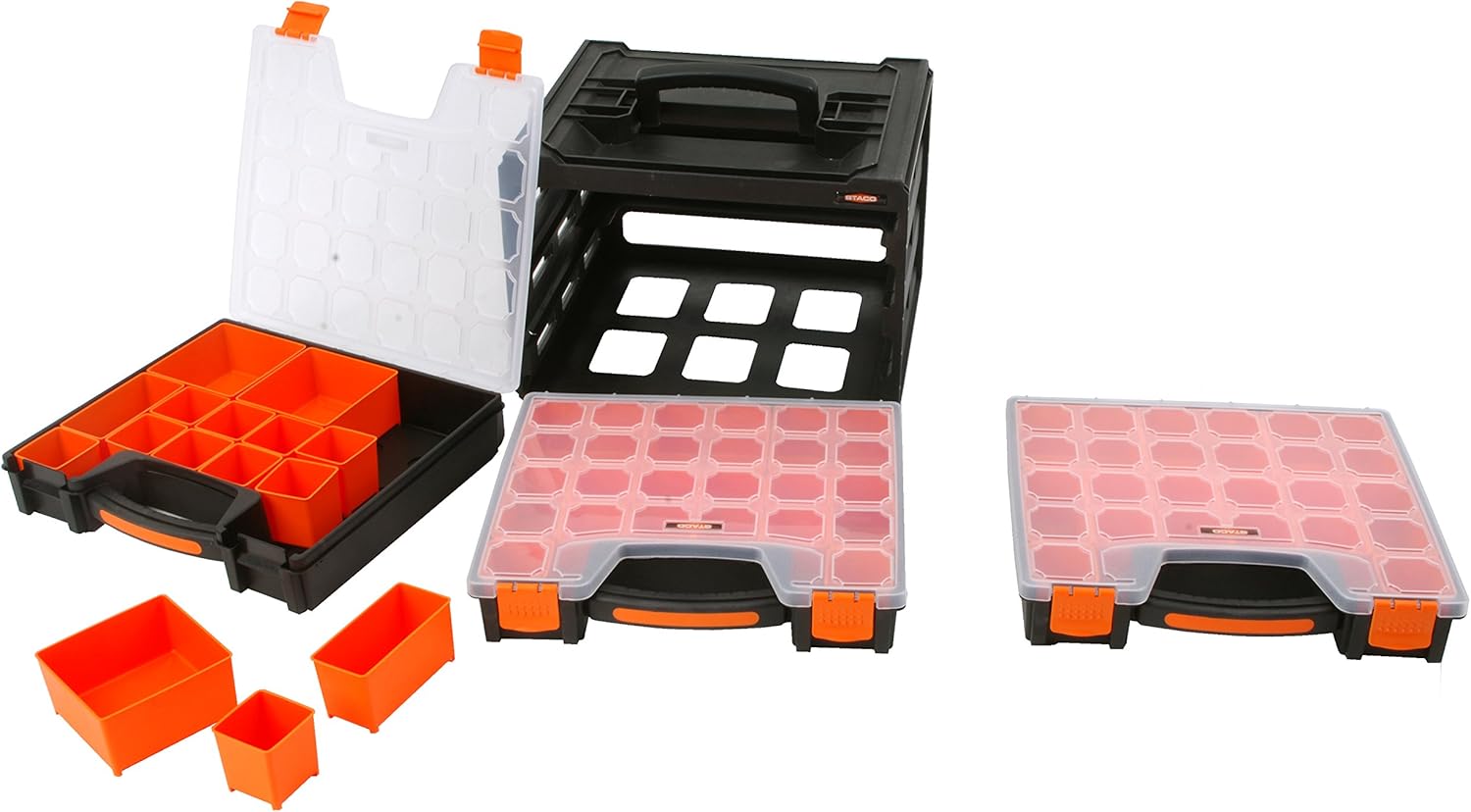 STACO 88317 Assortment Organizer Box, Black - Image 3