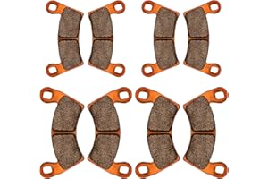 Zinger Brake Pads for Polaris Ranger XP 1000 2018-2023,Polaris General 1000 EPS 2016-2023,Ranger Crew XP 1000 2020-2023,General 1000 Sport 2020-2025,4 Set Front and Rear Sintered Copper Brake Pads