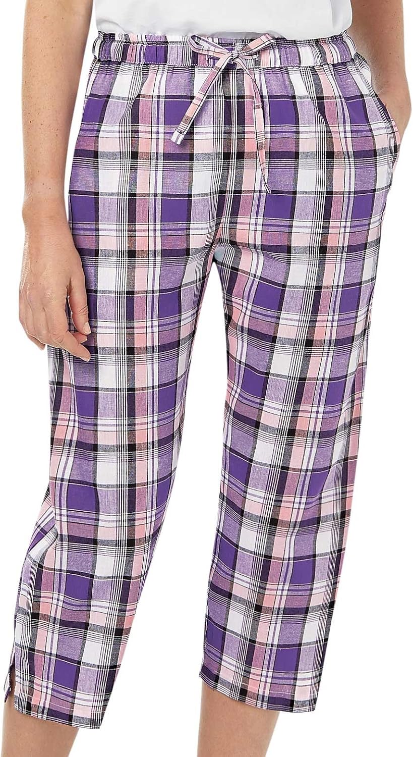 checkered capri pants
