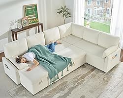 PaPaJet Sofa Bed, 112 Inch Sleeper Sofa, Oversized