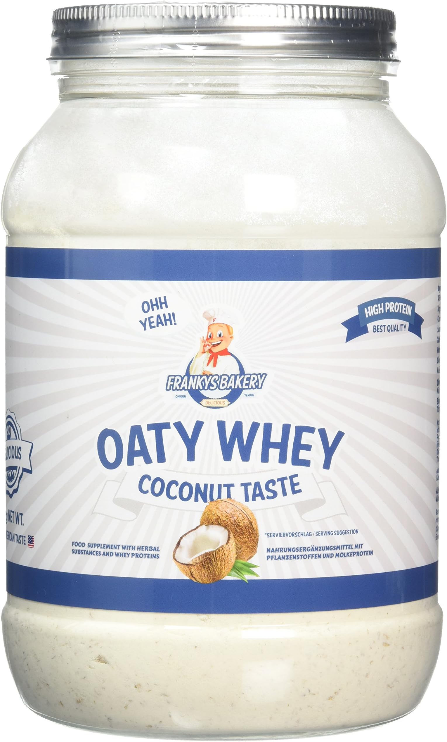 Frankys Oaty Whey, Coconut Flavour, 900 g