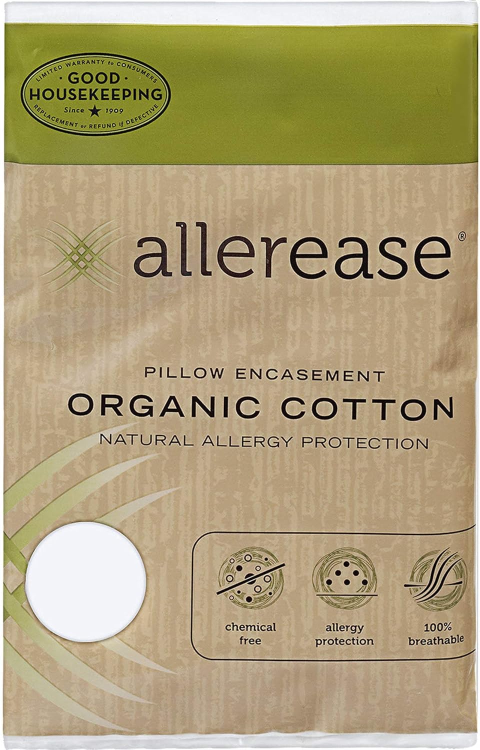 AllerEase AllerEase Organic Cotton, Standard/Queen2 Pack Pillow
