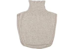 livelively Stretchable Neck and Shoulder Warmer/Dickey Turtleneck Detachable for Women, Organic Cotton One-Size-Fits-All