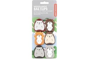 Kikkerland Woodlands Bag Clip, Set of 6