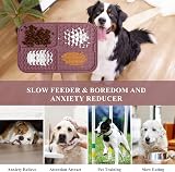 Coomazy Licky Mats for Dogs Large Slow Feeding Lick Mat with Suction Cup view 4