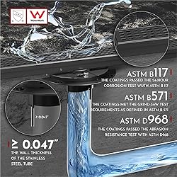 WEBANG 24 Inch Linear Shower Drain Rectangular