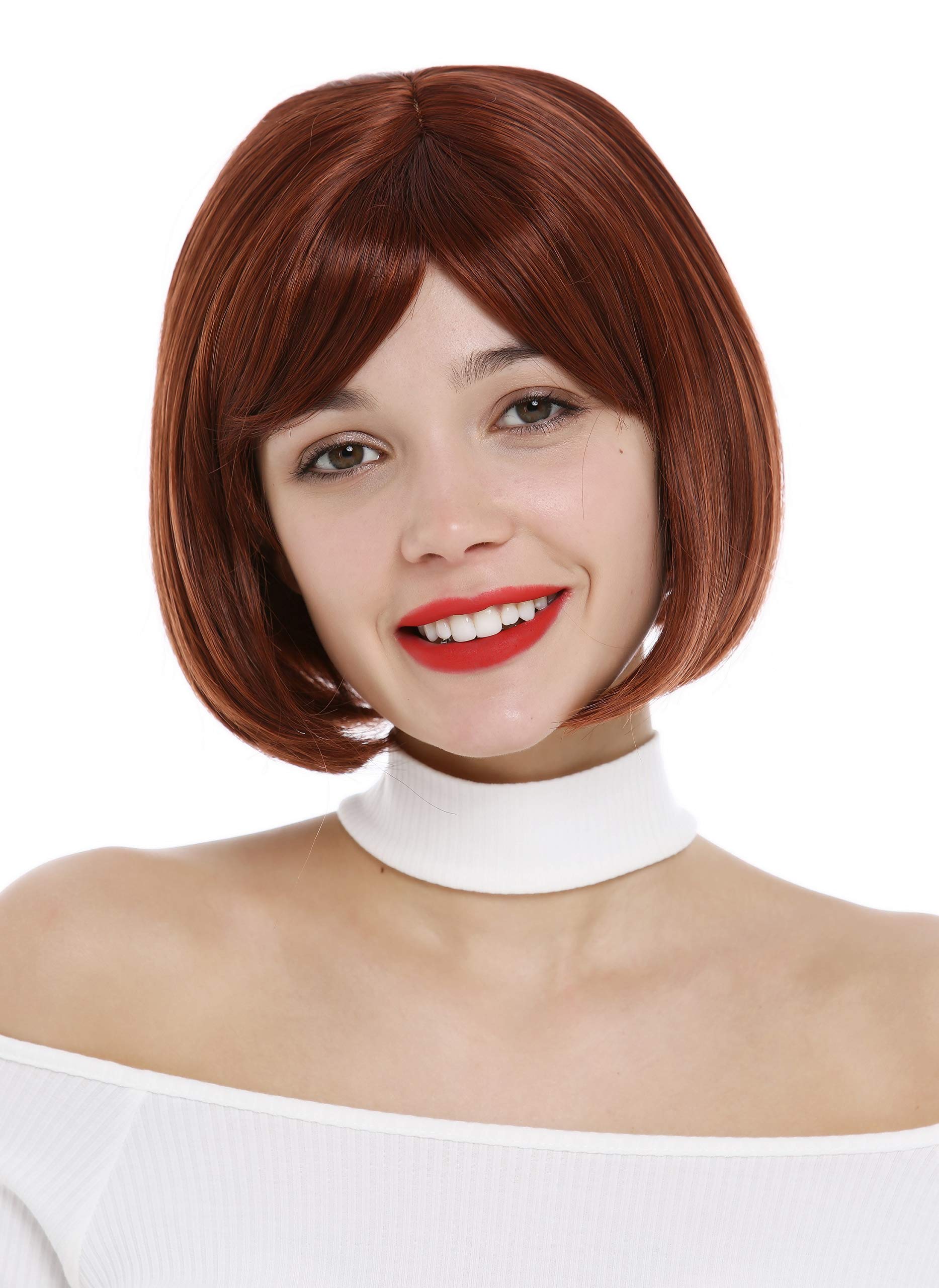 WIG ME UP - 2212-131 Lady Wig short bob straight sleek rusty brown auburn