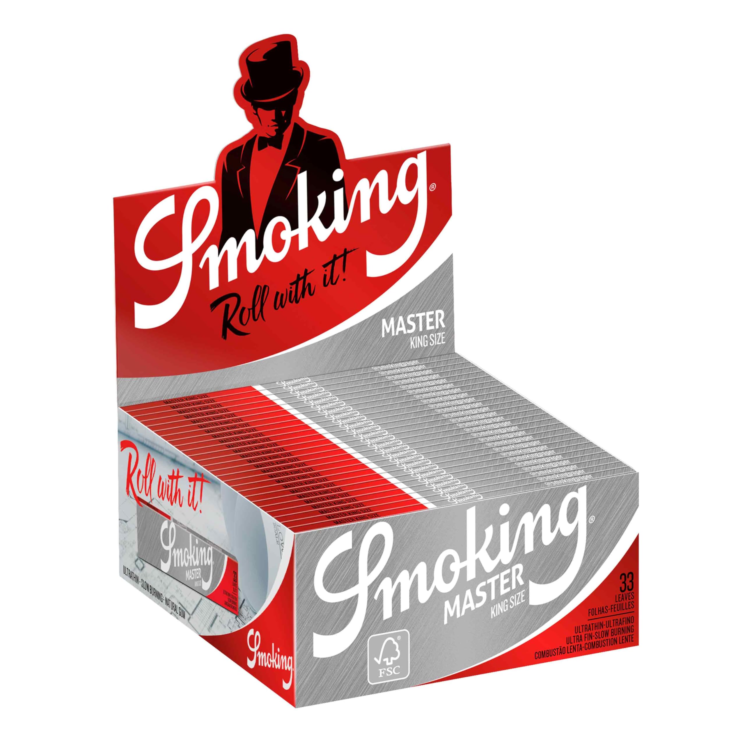 50 SMOKING MASTER KING SIZE EXTRA SLIM Rolling Papers