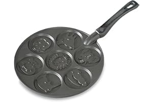 Nordic Ware Zoo Friends Pancake Pan, Black