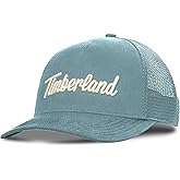 Timberland Trucker Hat for Men - Durable Cotton Twill, Adjustable Snapback Cap