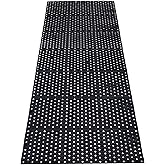 uyoyous Rubber Flooring Mat with Drainage Holes 82.67"x35.43" Resistant Anti-Fatigue Commercial Kitchen Mats with Non-Slip Backing Heavy Duty Rubber Drainage Mat for Industrial Kitchen