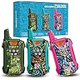 Walkie Talkies for Kids, 22 Channels Long Range Walkie Talkies for Boys Girls 4-12, 2 Way Radio Toy, Outdoor Camping Gear Toys Gifts for Kids Ages 4-12 BlueGreenPink