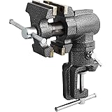Toolsmith 2-1/2 inch Mini Jaw Portable Clamp-on Table Bench Third Hand Vise Swivels and Rotates 360°, 1-1/2 inch and 2-1/2 in