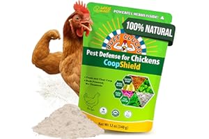 Buff Clucks Dust Bath Herb Blend for Chickens - Keep Feathers Clean & Healthy - Food Grade, Natural Nesting Box Herbs for Bedding, Coop Floor, USA (12 oz)