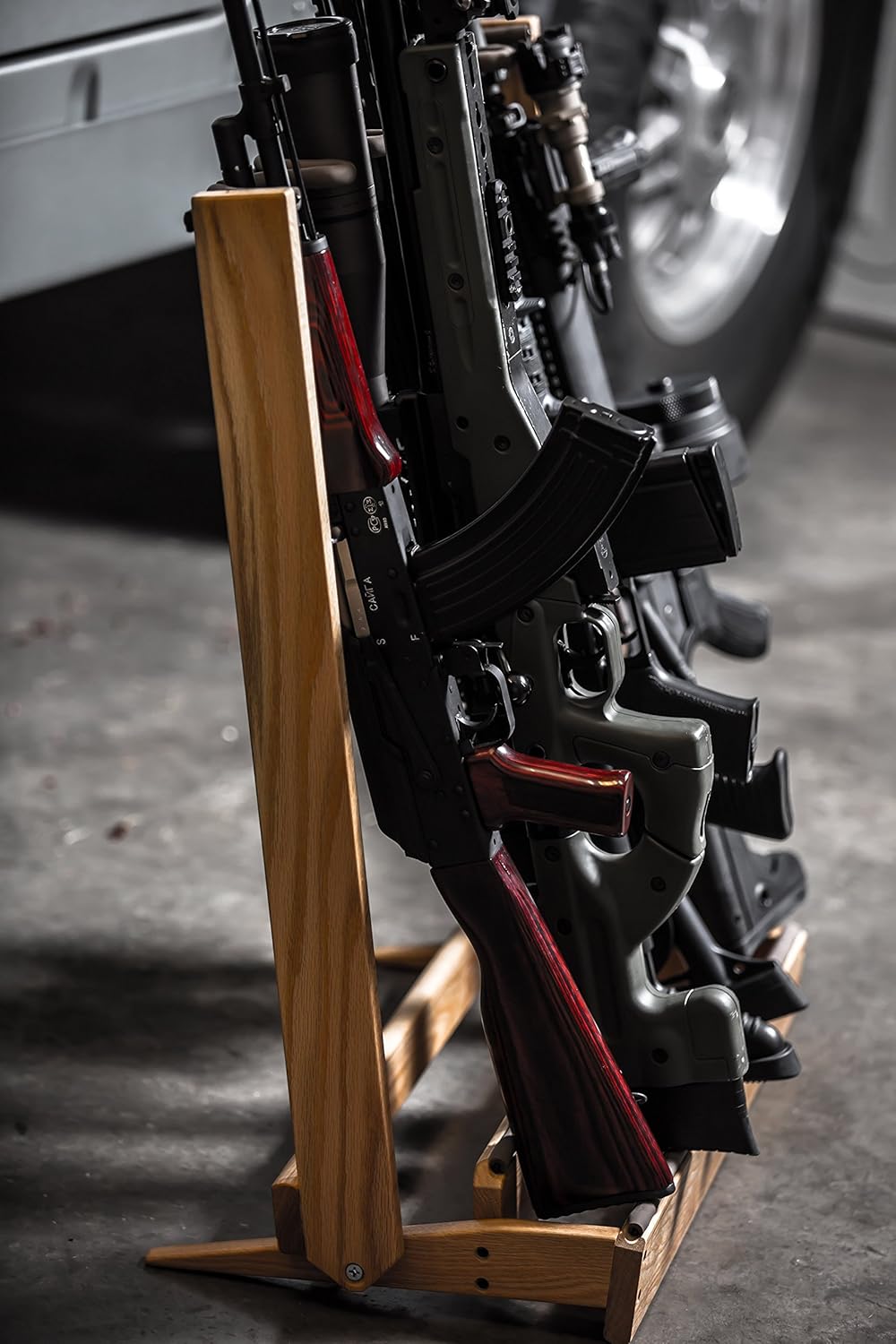 Hardwood Folding Gun Rack or Bow Holder: Sports & Outdoors