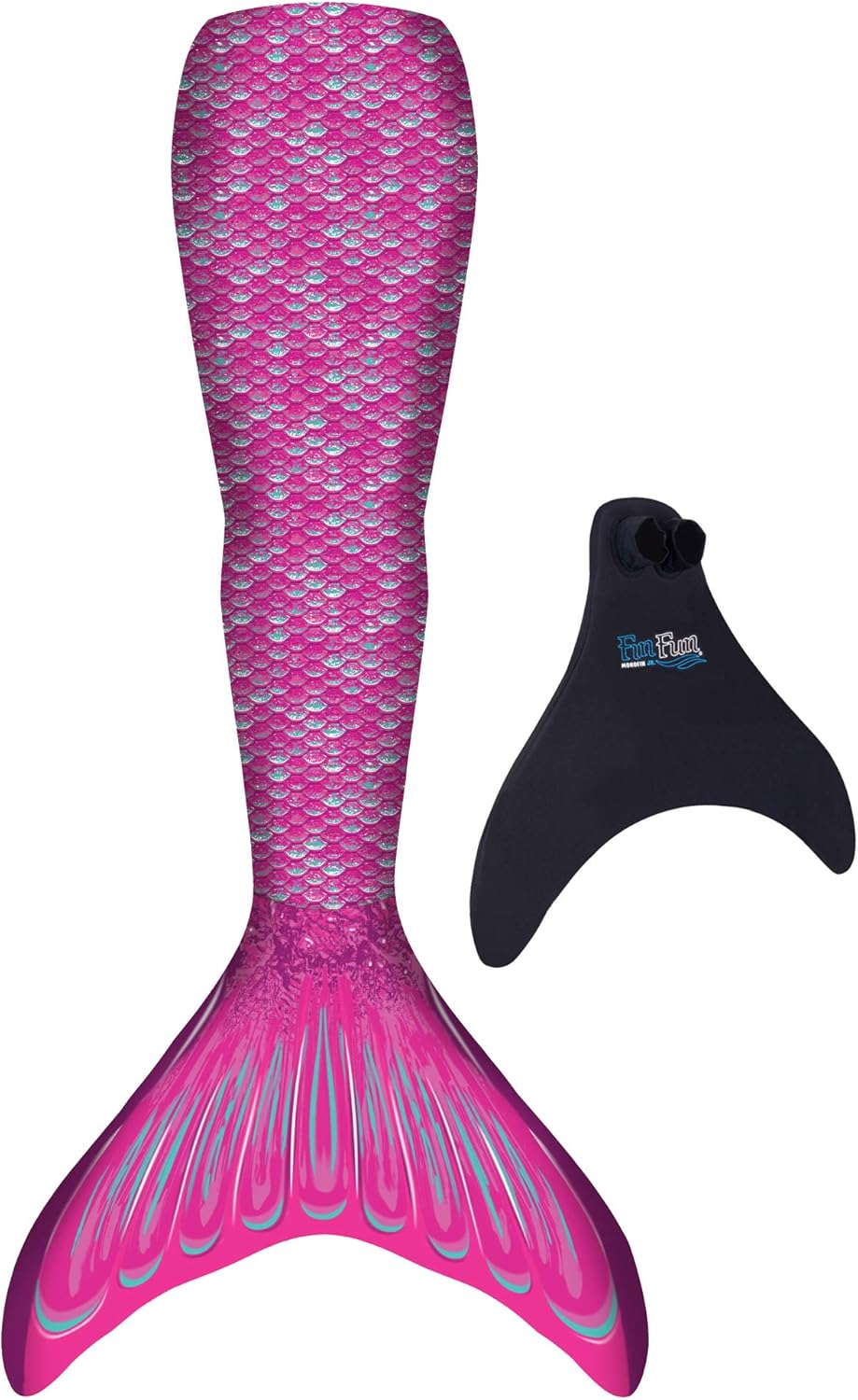 Fin Fun Starter Mermaid Tail and Monofin for Swimming for Kids – Boys & Girls: Toys & Games
