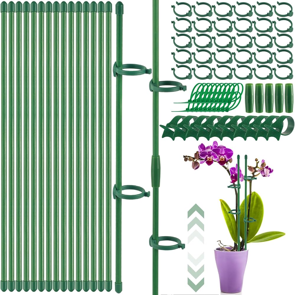 Realure Orchid Sticks 30 cm Pack 15 Adjustable Plant Support Trellis