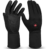Dr.Warm Heated Gloves for Men Women, Electric Heated Gloves with Touchscreen Fingers, Rechargeable Battery Thermal Thin Hand Warmer for Running Driving Arthritis Hand