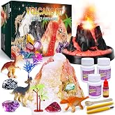 UNGLINGA Erupting Volcano Science Kit for Kids | Gemstone Donosaur Dig Volcano, Snow Eruption Volcano, Chemistry Experiment Lab Toys Gift for Boys &amp; Girls