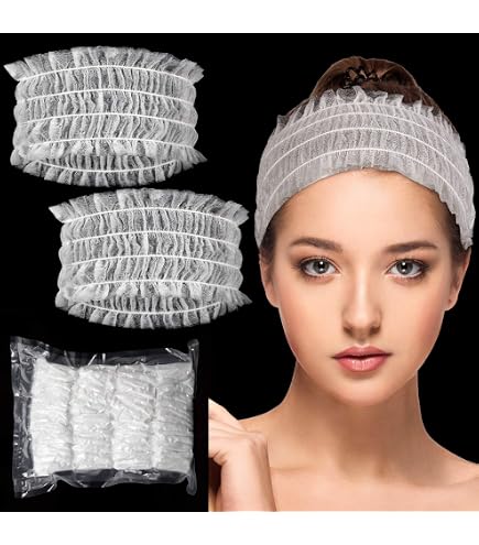 8189 80 Pack Adjustable Spa Headband Non-Slip Facial Hair Wrap for Washing Amazon.com : Red by Kiss Spa Headband for Washing Face  main image 4
