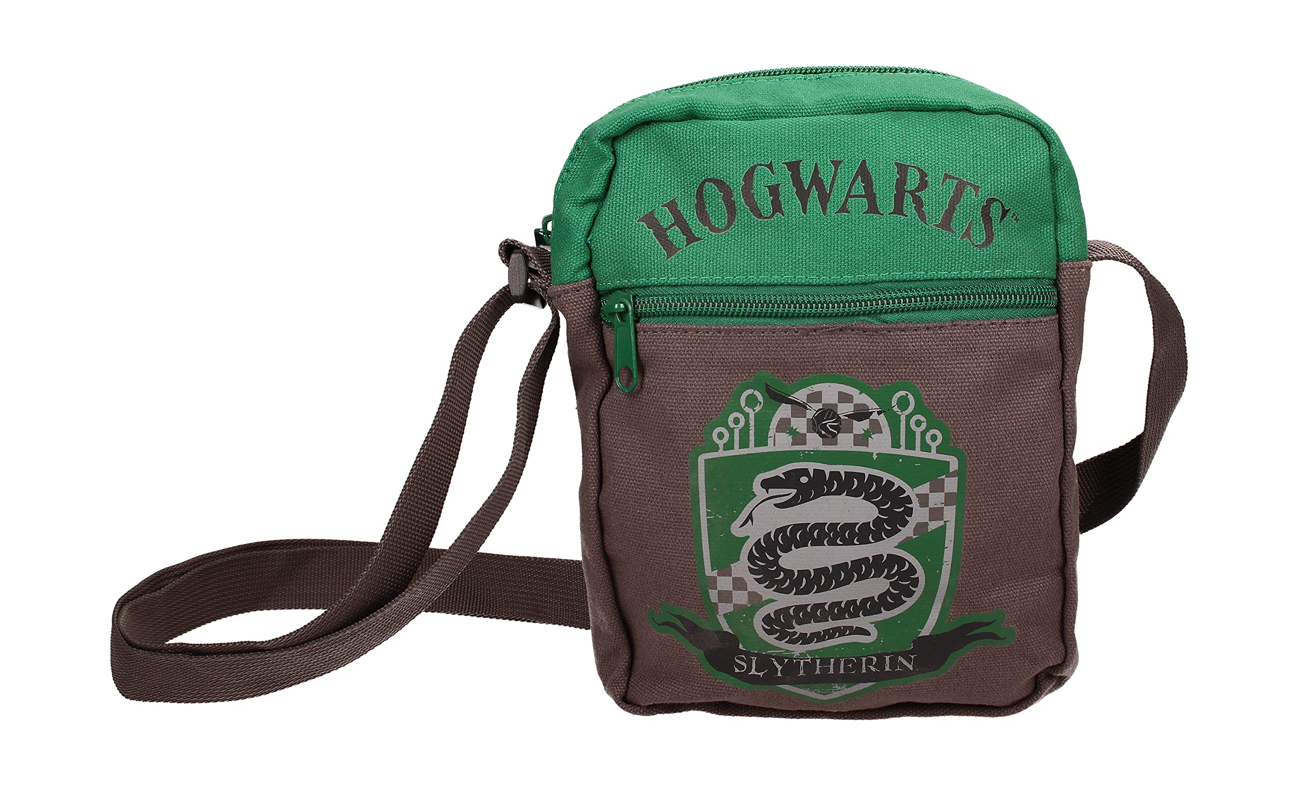 SD TOYS, Slytherin Harry Potter Unisex Adult Canvas Small Bag, Multicoloured, S, multicoloured, Pequeña. Mide 17 x 23 cm