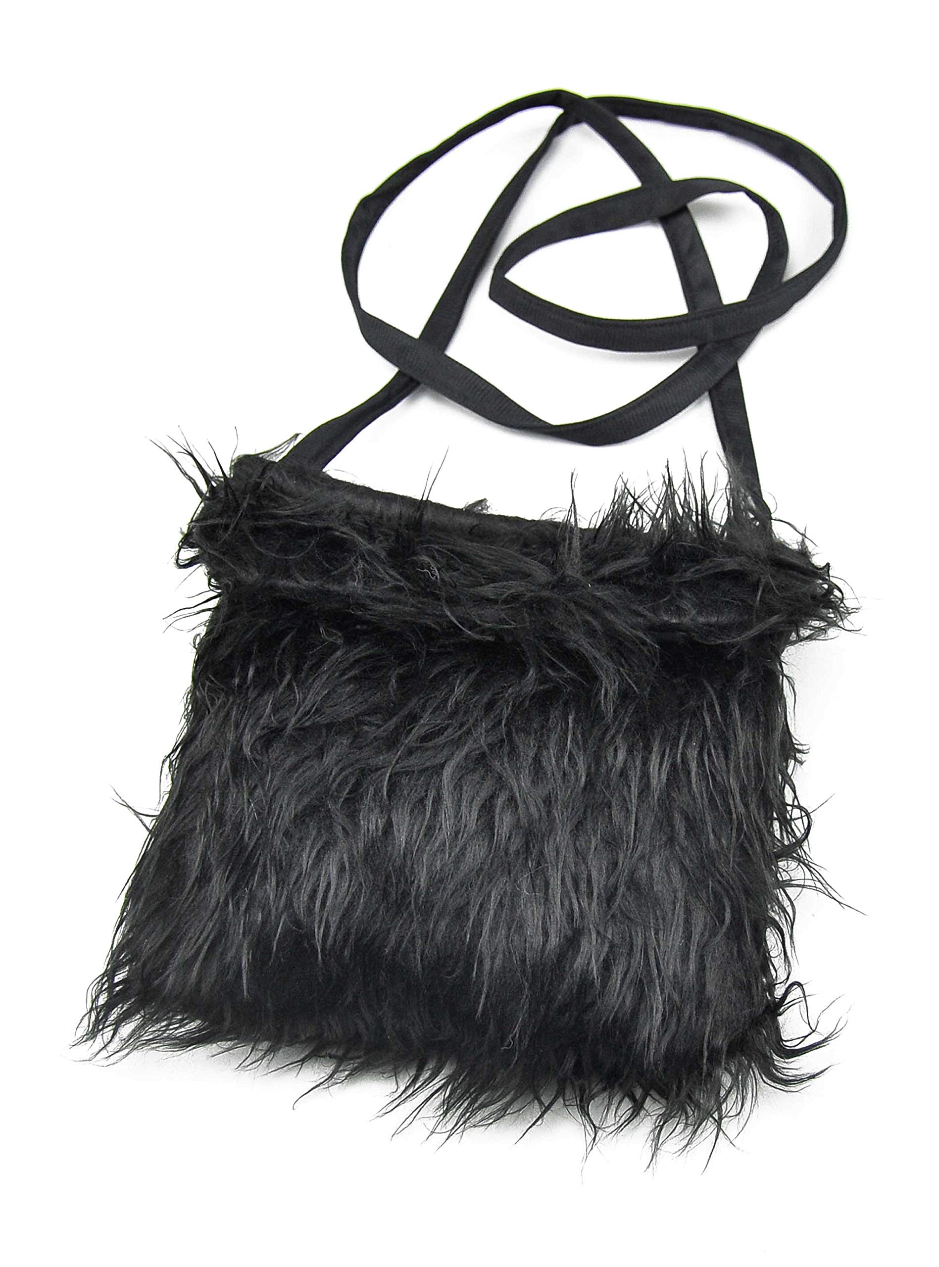 Fluffy bag in black