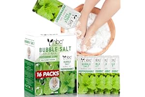 nbc BeautiLab Pedicure Foot Soak, Foot Spa Soak, Pedicure Kit, Bubble Foot Bath For Tired & Dry Cracked Feet, Athletes Feet, Odor Foot and Softens Calluses, Foot Soak 16 Packs A Box, Peppermint